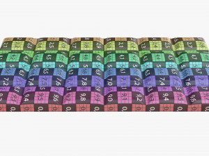 bar of brown chocolate 01 Modelo 3D