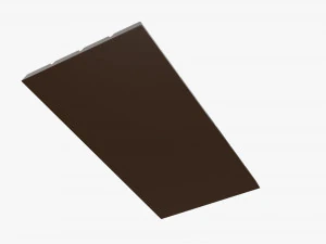 bar of brown chocolate 02 3D Model