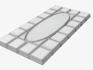 bar of brown chocolate 02 Modelo 3D