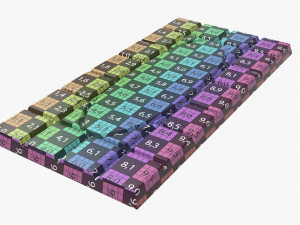 bar of brown chocolate 02 Modelo 3D
