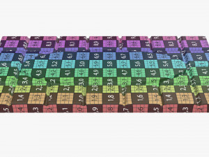 bar of brown chocolate 02 Modelo 3D
