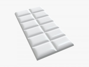bar of brown chocolate 03 3D Model