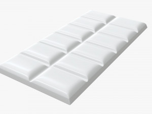 bar of brown chocolate 03 3D Model
