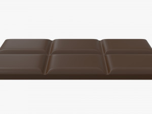 bar of brown chocolate 04 3Dモデル