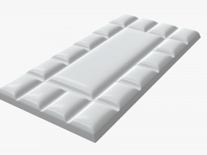 bar of brown chocolate 05 Model 3D
