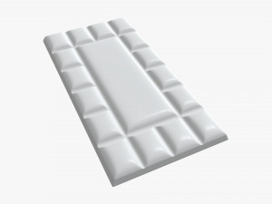 bar of brown chocolate 05 Model 3D