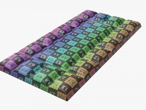 bar of brown chocolate 05 Model 3D