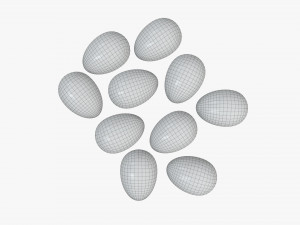 chocolate eggs wrapped Modello 3D