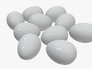 chocolate eggs wrapped Modello 3D