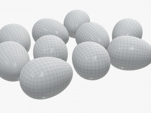 chocolate eggs wrapped Modello 3D