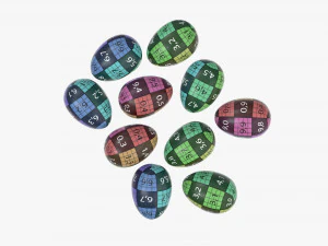 Zawijane czekoladowe jajka Model 3D