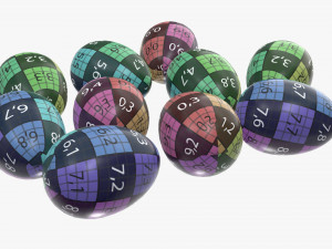 chocolate eggs wrapped Modello 3D