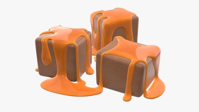 candy and caramel 3D Модель .c4d .max .obj .3ds .fbx .stl .blend 