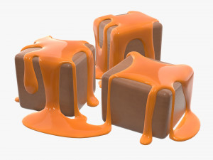 candy and caramel Modelo 3D