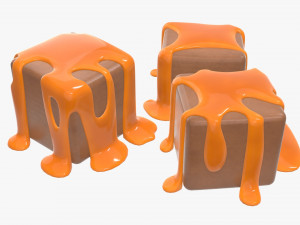 candy and caramel 3D Модель