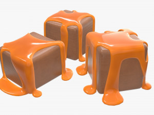 candy and caramel 3D Модель
