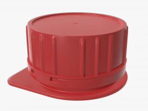 plastic cap for cardboard box packaging 3D Model