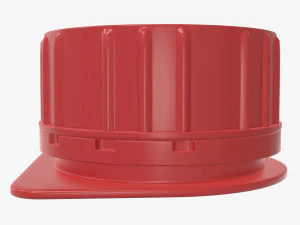 plastic cap for cardboard box packaging 3D Model