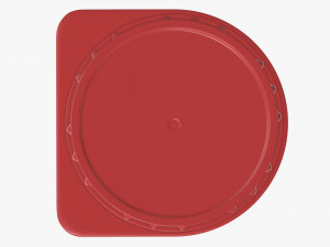 plastic cap for cardboard box packaging 3D 模型