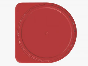 plastic cap for cardboard box packaging 3D Model