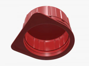 plastic cap for cardboard box packaging 3D Model