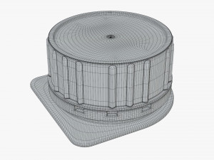 plastic cap for cardboard box packaging 3D 模型
