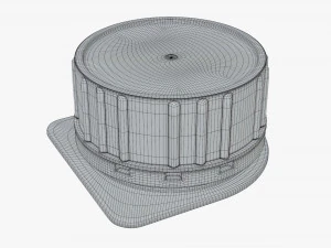 plastic cap for cardboard box packaging 3D Model