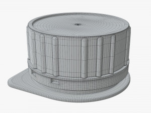 plastic cap for cardboard box packaging 3D 模型