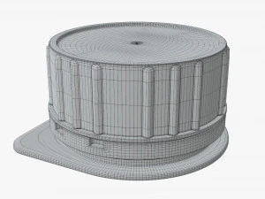 plastic cap for cardboard box packaging 3D Model