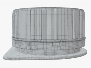 plastic cap for cardboard box packaging 3D 模型