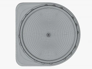 plastic cap for cardboard box packaging 3D Model
