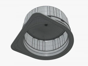 plastic cap for cardboard box packaging 3D Model