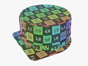 plastic cap for cardboard box packaging 3D Model