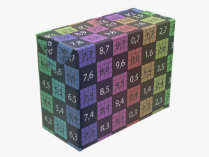 cardboard pack medium 3D Model