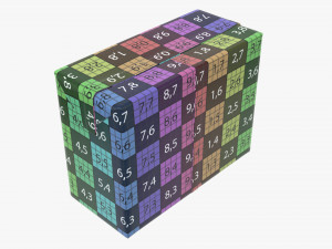 cardboard pack medium 3D Model
