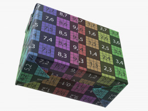 cardboard pack medium 3D Model