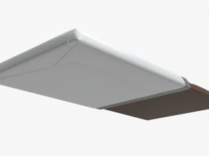 chocolate bar brown with wrapper opened 01 3D Model