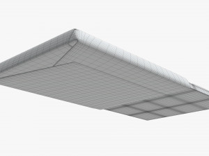 chocolate bar brown with wrapper opened 01 3D Model