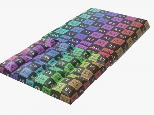 chocolate bar brown with wrapper opened 01 3D Model