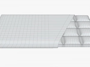 chocolate bar brown with wrapper opened 02 3D Model