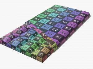 chocolate bar brown with wrapper opened 02 3D Модель
