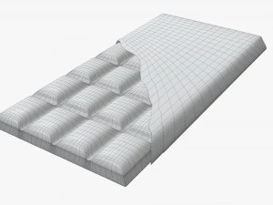 chocolate bar brown with wrapper opened 04 3D Model
