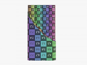 chocolate bar brown with wrapper opened 04 Modelo 3D