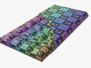 chocolate bar brown with wrapper opened 04 Modelo 3D
