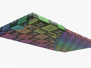 chocolate bar brown with wrapper opened 04 3D Model