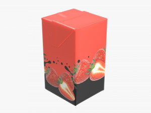 juice cardboard pack packaging 500ml Modelo 3D