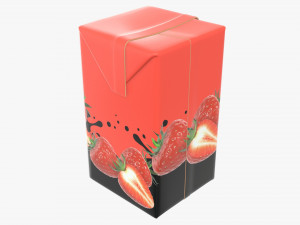 juice cardboard pack packaging 500ml 3D Model