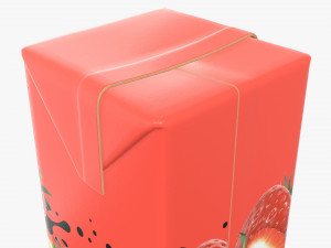 juice cardboard pack packaging 500ml 3D Model