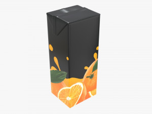 juice cardboard pack packaging 1000ml 3D मॉडल