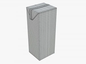 juice cardboard pack packaging 1000ml 3D Model